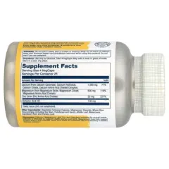 Solaray Calcium Magnesium Zinc, 100 VegCaps