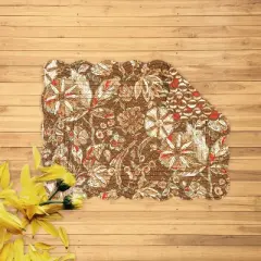 C&F Home Sedona Cotton Quilted Rectangular Reversible Placemats Set of 6, 13" x 19"