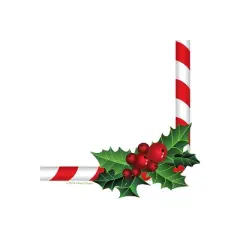 Great Papers! Candy Cane Holly Holiday Letterhead 8.5" x 11" 80 sheets (2018020)