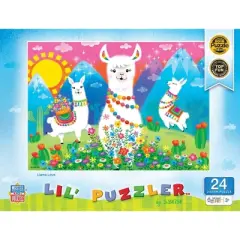 MasterPieces 24 Piece Jigsaw Puzzle for Kids - Llama Love - 19"x14"