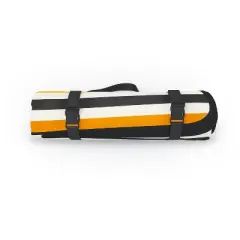 Avenie Halloween Stripes Picnic Blanket - Deny Designs
