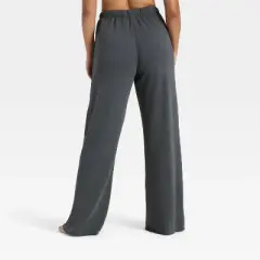 Women's PeachySoft French Terry Fleece Wide Leg Lounge Pants - Wild Fable&trade;