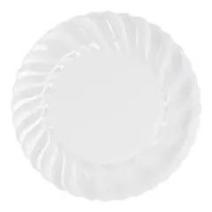 Smarty Had A Party 10.25" Clear Flair Plastic Dinner Plates - 144 pcs