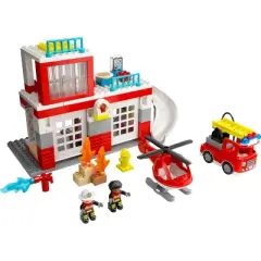 LEGO DUPLO Fire Station & Helicopter Toy Playset 10970