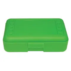 Romanoff Products 8 1/2" x 5 1/2" x 2 1/2" Pencil Box Lime Opaque ROM60215