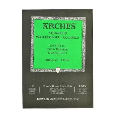 Arches Watercolor Pad 9 In. X 12 In. Cold Pressed 140 Lb. [Pack Of 2] 42052-PK2