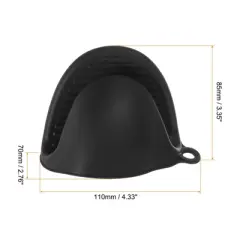 Unique Bargains Heat Resistant Kitchen Utensil Sets Silicone Oven Mitts 4 Pcs