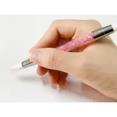 JDICTION 5-Piece Dual-Tip Nail Art Pen Set - Silicone Sculpture Tools With Acrylic Brushes For Resin, Foil Carving & Drawing Designs