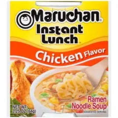 Maruchan Ramen Instant Cup Noodles 12 Count - 6 Chicken  & 6 Hot & Spicy Chicken