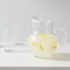 90.6 fl oz Glass Round Pitcher with Handle - Threshold&trade;: Traditional Clear Beverage Server, BPA & Lead-Free