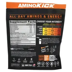 NutraBio Amino Kick, Orange Mango, 20 Stick Packs, 0.32 oz (9 g) Each