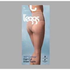 L'eggs Women's 360 Contour High Cut Sheer Tights