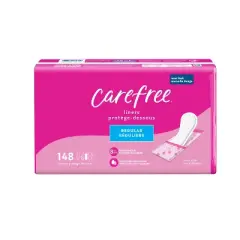 Carefree Regular Panty Liners Wrapped - Unscented - 148ct