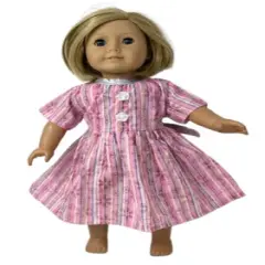Doll Clothes Superstore Size 5 Matching Pink And Silver Dresses For Child And Doll