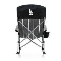 MLB Los Angeles Dodgers Outdoor Rocking Camp Chair - Black