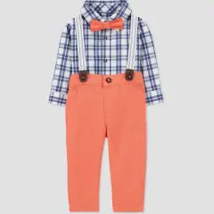 Carter's Just One You&reg; Toddler Boys' Gingham Top & Bottom Set - Coral
