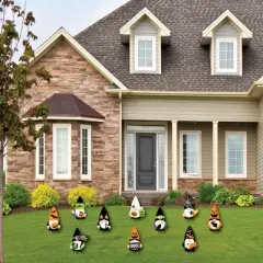 Big Dot of Happiness Halloween Gnomes - Gnome Lawn Decorations - Outdoor Spooky Fall Party Yard Decorations - 10 Piece