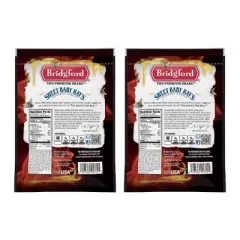Bridgford Sweet Baby Ray&rsquo;s Beef Jerky Honey BBQ 6.2 oz  - Ready to Eat High Protein Jerky for Midday Energy Boost or a Post Workout Snack