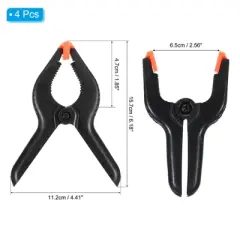 Unique Bargains Plastic Flexible Anti-slip DIY Project Craft Spring Clamp 4 Pcs