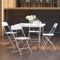 Flash Furniture Hercules&trade; Series Plastic Folding Chair - 4 Pack 650LB Weight Capacity