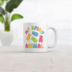Crazy Dog Gummy Bear Spirit Animal Mug Funny Candy Graphic Novelty Coffee Cup-11oz
