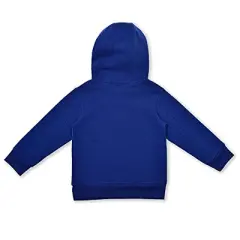 Children's Apparel Network Toddler Relaxed Fit Long Sleeve Hooded Basic Sweatshirt - Blue 3T