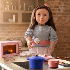 Our Generation In the Kitchen Microwave Accessory Set for 18" Dolls