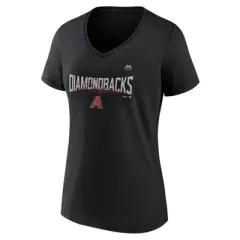 MLB Arizona Diamondbacks Women's Short Sleeve V-Neck Core T-Shirt