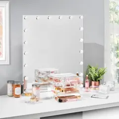 Sorbus Clear Makeup Organizer Display - Stylish Organization and Storage Case for Cosmetics, Jewelry & Hair Accessories