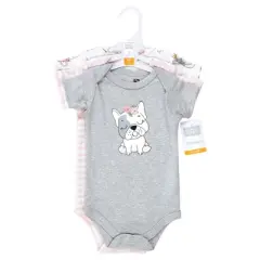Hudson Baby Girl Cotton Bodysuits, Girl Whimsical Dog
