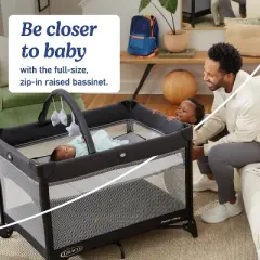 Graco On-the-Go ZIP DLX Playard - Gray