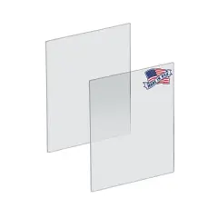 Azar Displays Plexiglass Acrylic Sheets Cut to Size, Clear Plastic Panels, Size: 18" x 24" x 3/16" Thick with Square Corners, 2-Pack