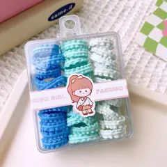 MyKids-Usa Soft And Comfortable Basic Hairband For Kids With Mushroom Edges 39-Piece Set