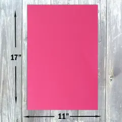 Hamilco Colored Cardstock Paper 11" x 17" Fuchsia Pink Color Card Stock Paper 50 Pack