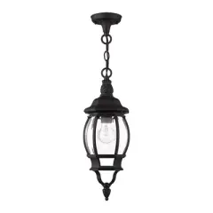 Livex Lighting Frontec 1 - Light Pendant in  Textured Black