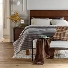 18"x18" Stripe Square Toss Pillow - Hearth & Hand&trade; with Magnolia