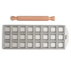 Ravioli Mold by Marcato, Made in Italy, Makes 24 Square Raviolis, 1-Inch