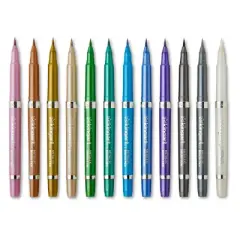 KINGART Metallic Brush Pens 12 Colors