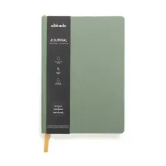 Altitude 160pg Ruled Journal 5.875"x8.25" Vegan Leather Dark Sage Debossed Arch