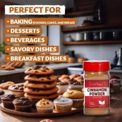 Eastanbul Cinnamon Powder, Ground Cinnamon Powder, AKA Canela en Polvo, 6.4oz