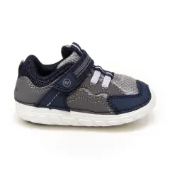 Stride Rite Kids Unisex Kylo Sneaker | 5 | Navy/Grey