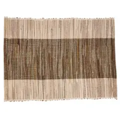 Saro Lifestyle Table Mats With Shimmering Banded Design (Set of 4)