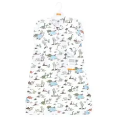 Hudson Baby Long Sleeve Cotton Jersey Sleeping Bag, Sack, Blanket, Dinosaur Adventures