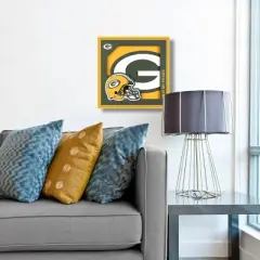 NFL Green Bay Packers 3D Logo Series Wall Art - 12"x12"
