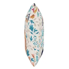 18" x 18" Outdoor Throw Pillow Kaya Floral Aqua - Skyline Furniture