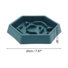 Unique Bargains Convenient Hexagon Shape Dog Bowl 1 Pc