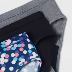 Thinx Teen's 3pc Party Combo Briefs Period Underwear - Black/Gray/Blue
