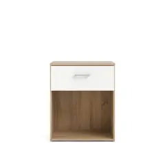 1 Drawer Nightstand in White - Tvilum