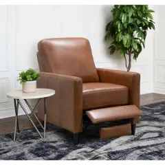 Brent Top Grain Leather Recliner - Abbyson Living