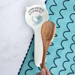 Pavilion Gift Company - Cat Hair - 10" Spoon Rest - Spoon Rests